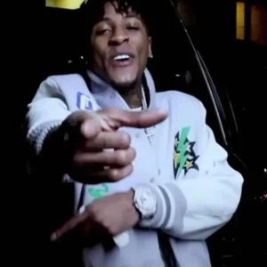 Youngboy Lil Durk Wool & Leather Varsity Jacket