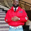 Davido Paris Fashion Week 2026 Red Jacket