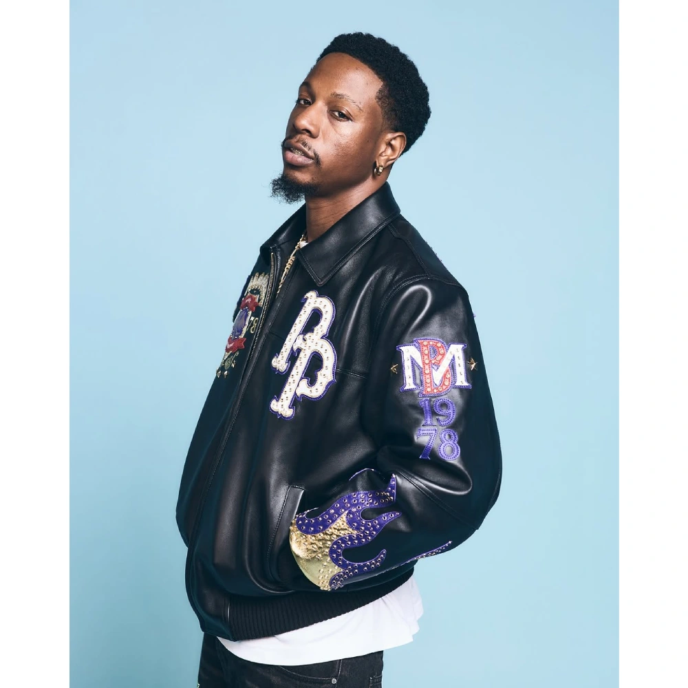 Joey Bada$$ World Famous Black Pelle Pelle Jacket