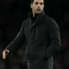 Mikel Arteta Arsenal Vs Wigan Athletic Emirates FA Cup Fourth Round Match Black Puffer Jacket 510x680 1