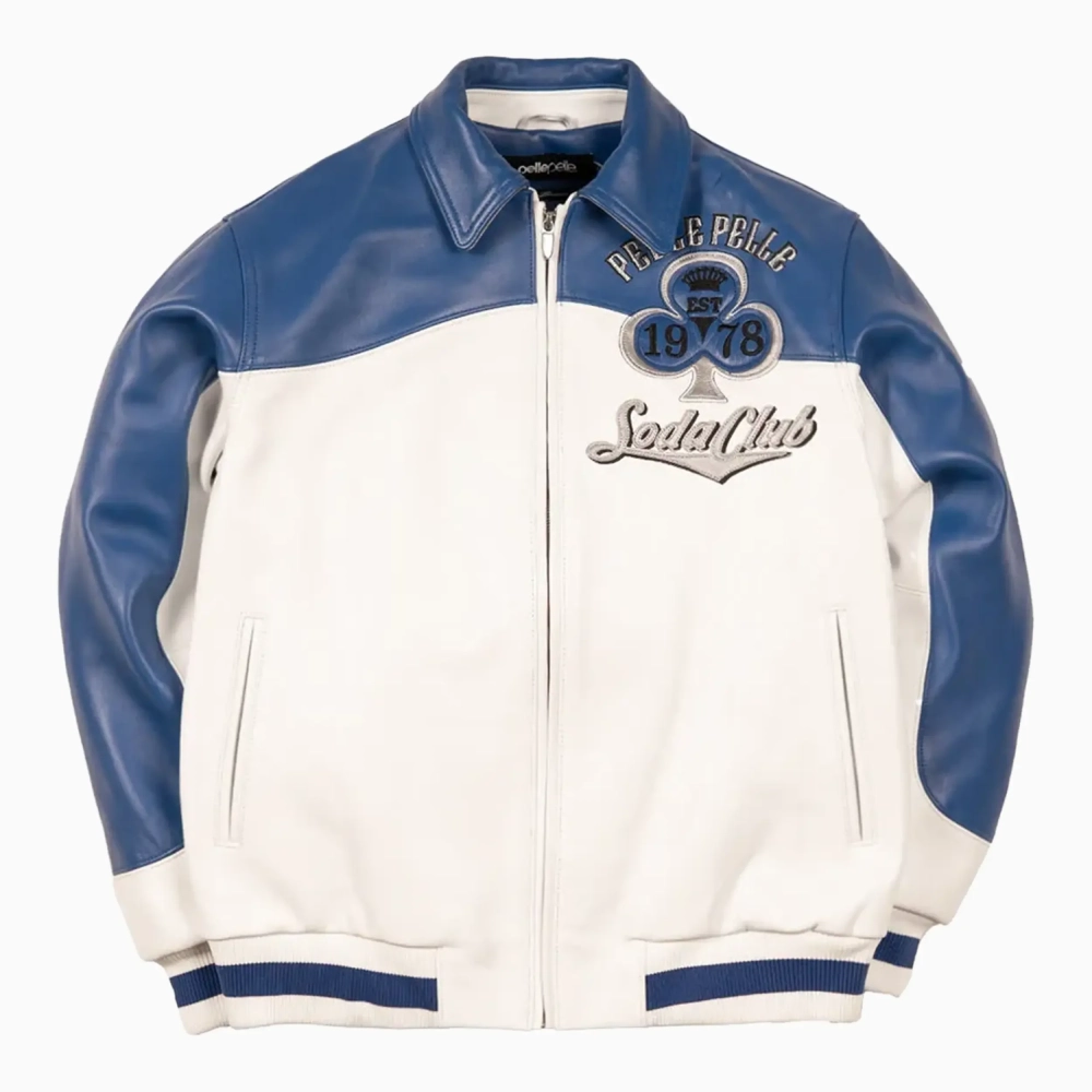 Payroll Giovanni Winner Takes White Pelle Pelle Jacket - Image 3