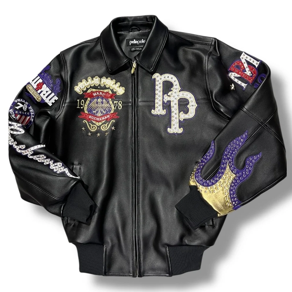 Joey Bada$$ World Famous Black Pelle Pelle Jacket - Image 3