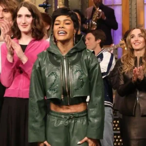 Teyana Taylor SNL S51 Cropped Jacket