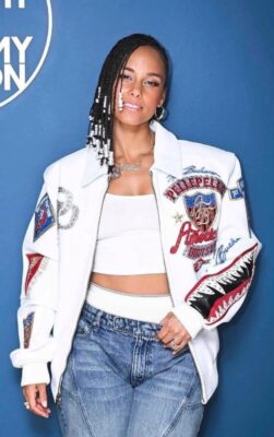alicia keys pelle pelle the tonight show jacket