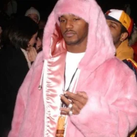 Cam Ron Pink Fur Coat