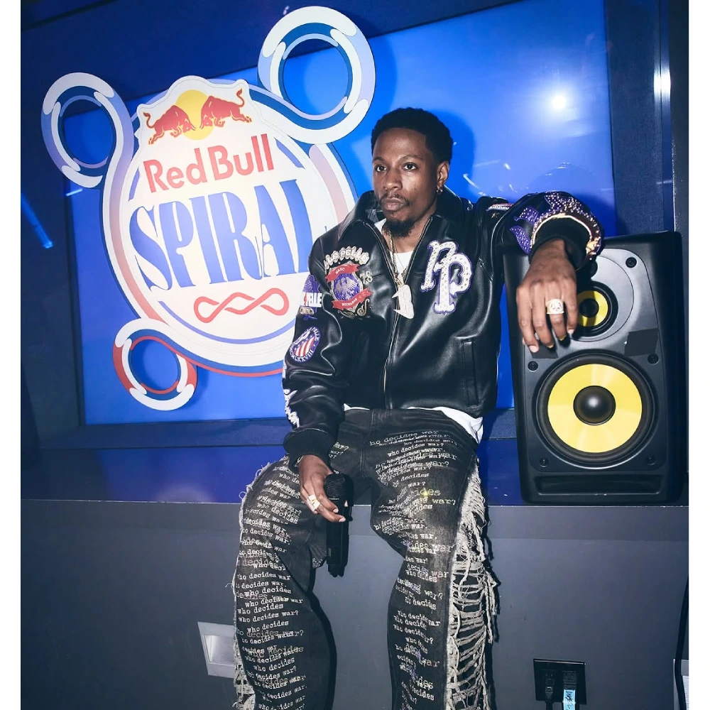 Joey Bada$$ World Famous Black Pelle Pelle Jacket - Image 6
