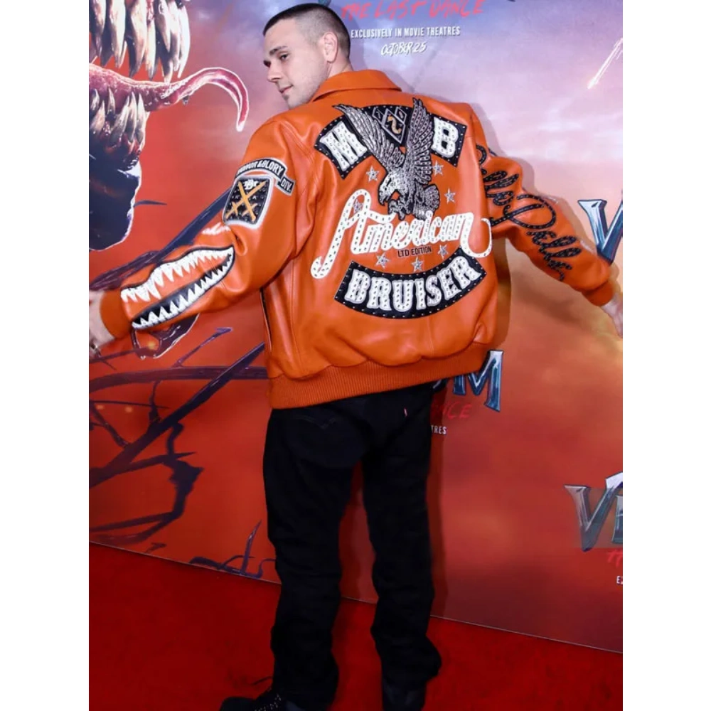 Jared Abrahamson Venom World Premiere Pelle Pelle Jacket - Image 4