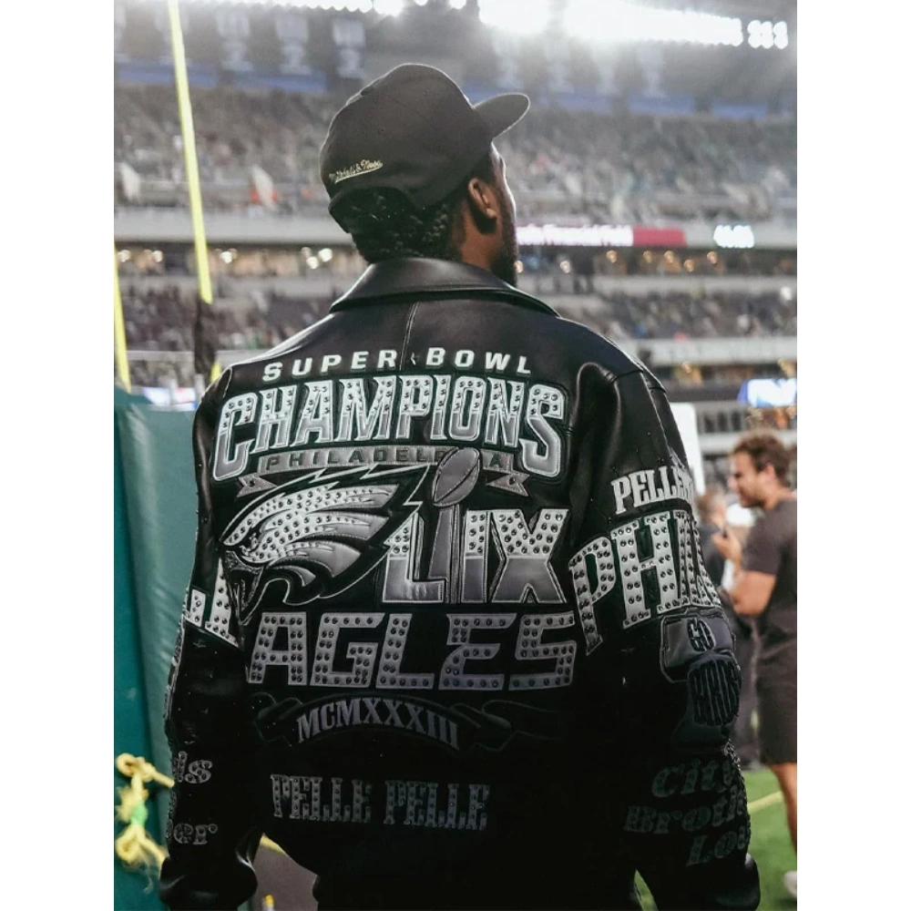 Meek Mill Philadelphia Eagles Pelle Pelle Jacket - Image 2