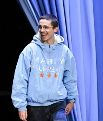 the tonight show timothee chalamet blue jacket
