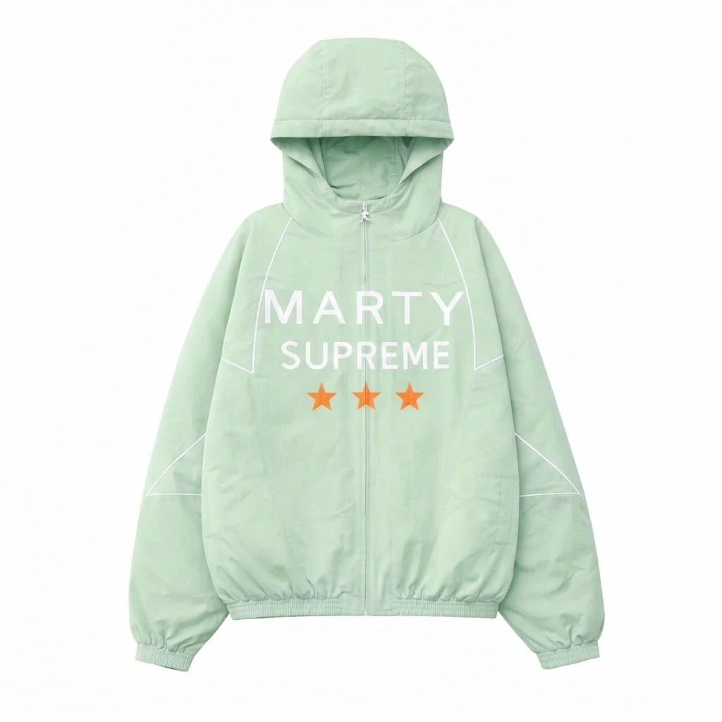 Marty Supreme Timothee Chalamet Green Jacket - Image 5