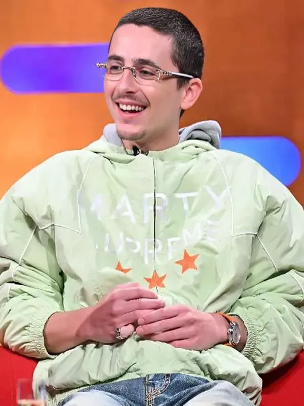 Marty Supreme Timothee Chalamet Green Jacket - Image 4