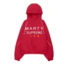 marty supreme red jacket front