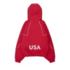 marty supreme red jacket usa back