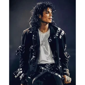 Michael Jackson Bad Black Leather Jacket