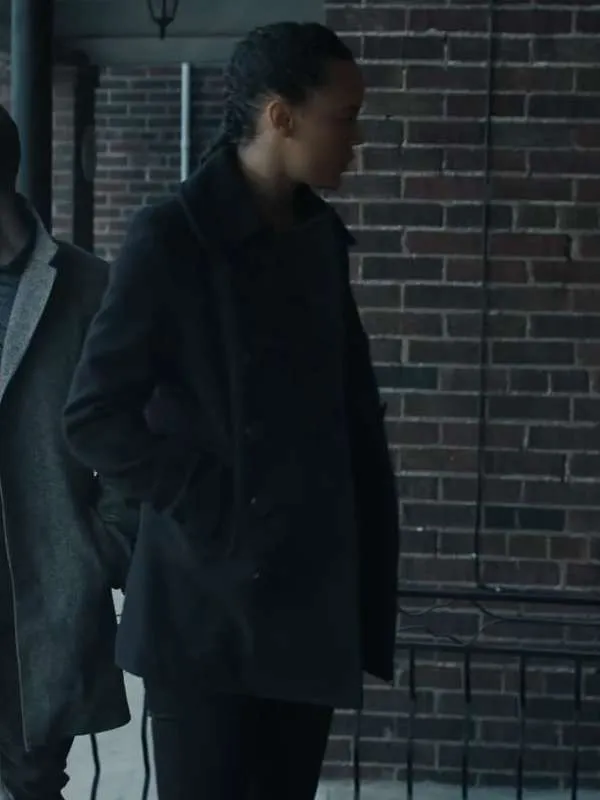 Reacher S02 Frances Neagley Black Coat - Image 7
