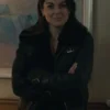reacher s02 karla dixon black shearling jacket