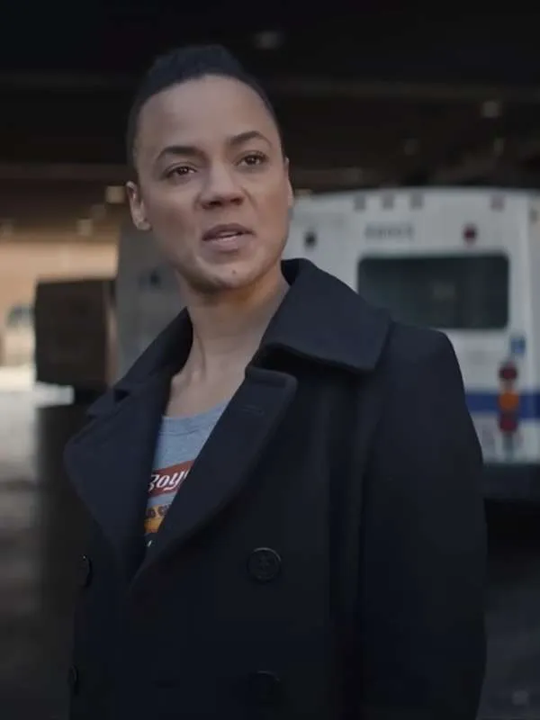 reacher season 2 frances neagley black wool coat