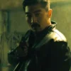 reacher series season 3 brian tee black leather jacket