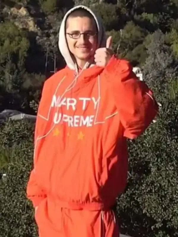 Marty Supreme Timothee Chalamet Orange Jacket - Image 3