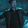 tv series reacher season 3 brian tee black leather jacket