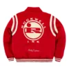 tyler the creator marty supreme red jacket back view