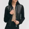 black womens bomber jacket