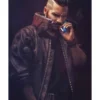cyberpunk 2077 bomber leather jacket