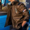 cyberpunk 2077 samurai brown leather jacket