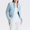 light blue womens slim fit jacket