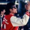 michael jackson 80s bad tour red white jacket