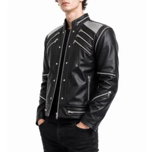 Michael Jackson Beat It Black Leather Jacket