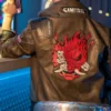 video game cyberpunk 2077 samurai brown jacket