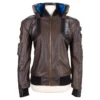 women cyberpunk samurai bomber jacket