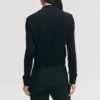womens black bomber jacket