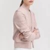 womens pink bomber jacket