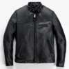 clark kent black leather jacket 1