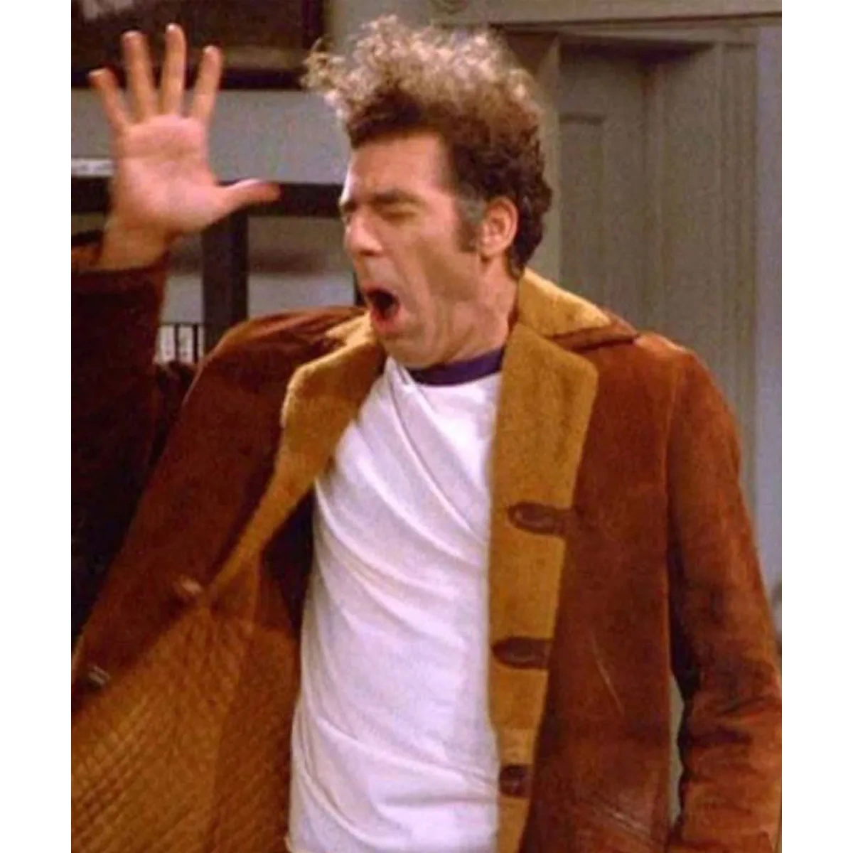 Michael Richards Seinfeld Suede Leather Jacket - Image 9