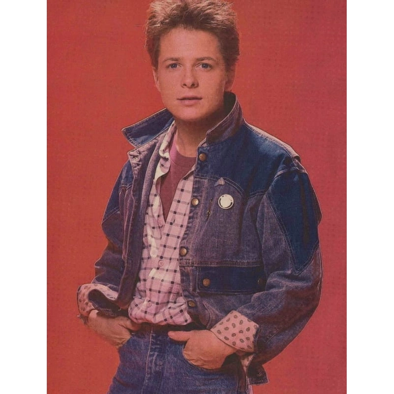 Michael J Fox Back To The Future Denim Jacket - Image 6