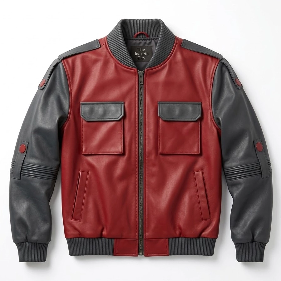 Michael J Fox BTTF Part 2 Leather Jacket