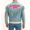 minecraft blue leather jacket mens