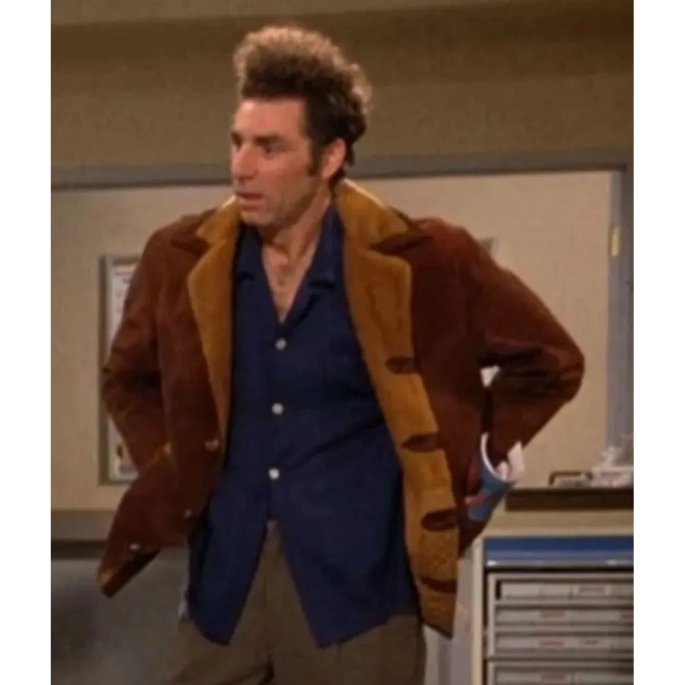 Michael Richards Seinfeld Suede Leather Jacket - Image 10