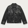 superboy leather jacket black
