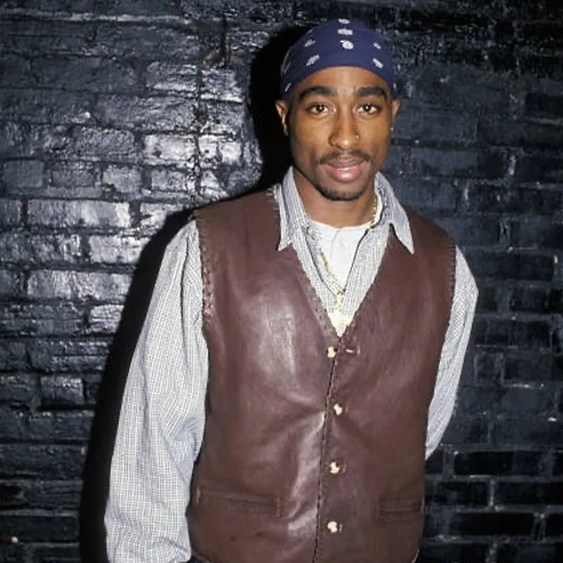 Tupac Shakur 2pac Cowboy Leather Vest - Image 6