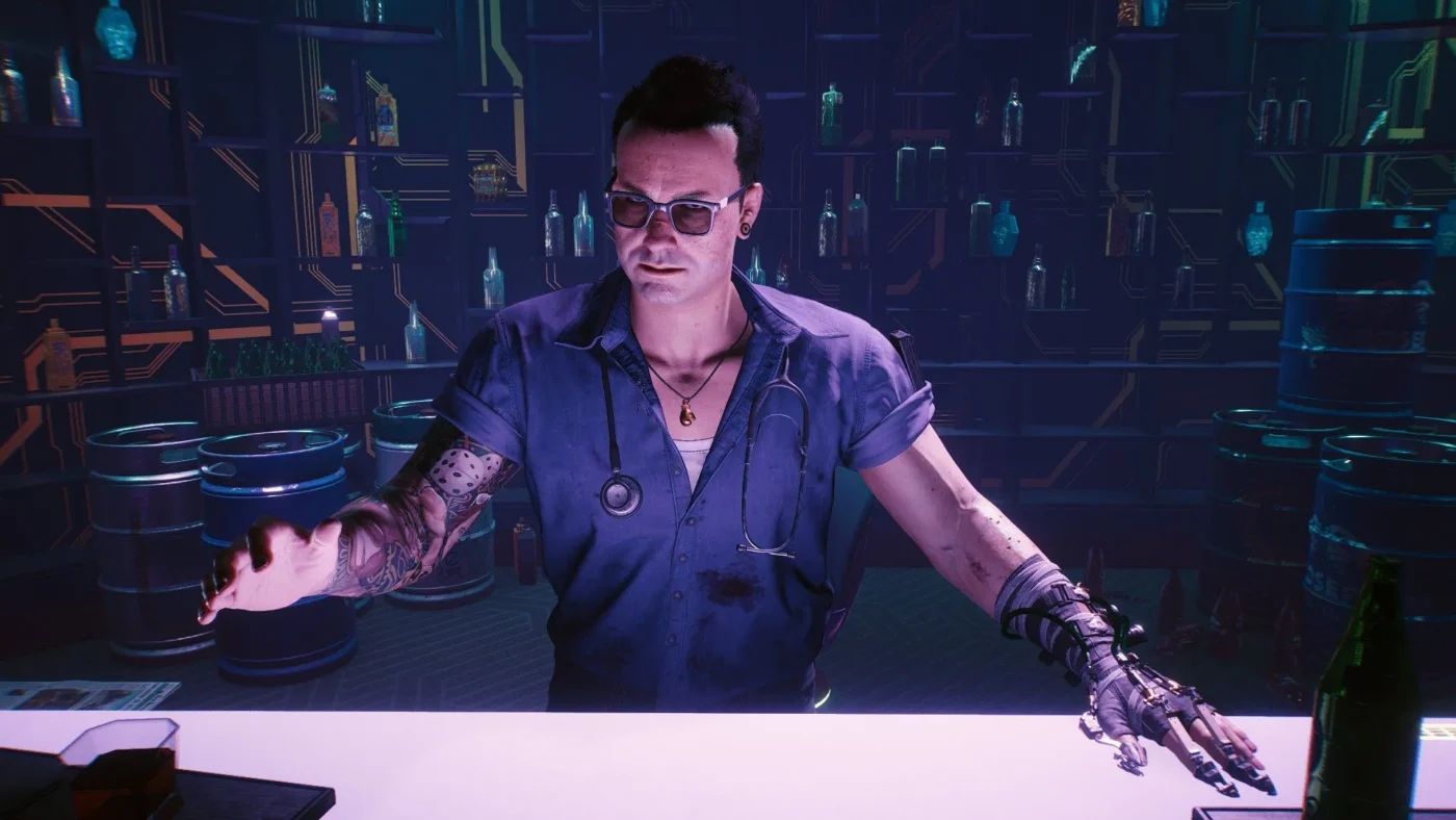 viktor vektor character in cyberpunk 2077