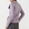 womens lilac leather jacket