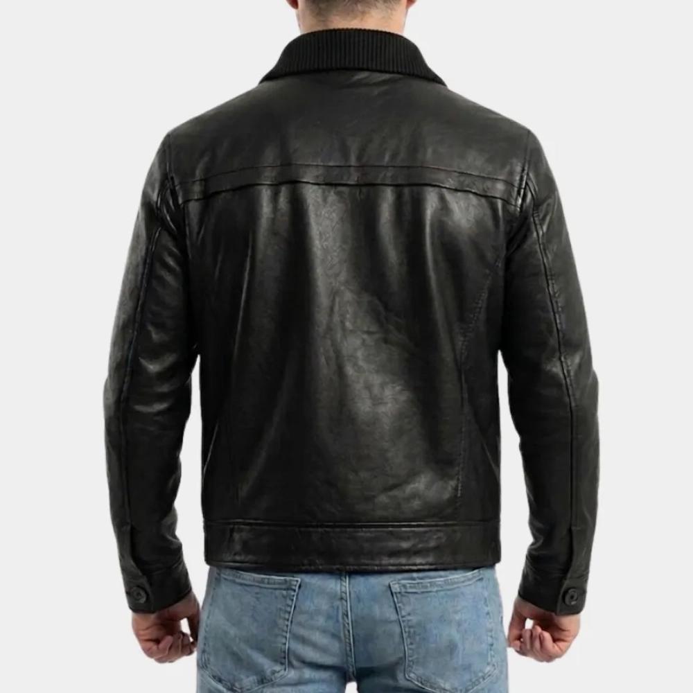 James Bond 007 First Light Leather Jacket - Image 3