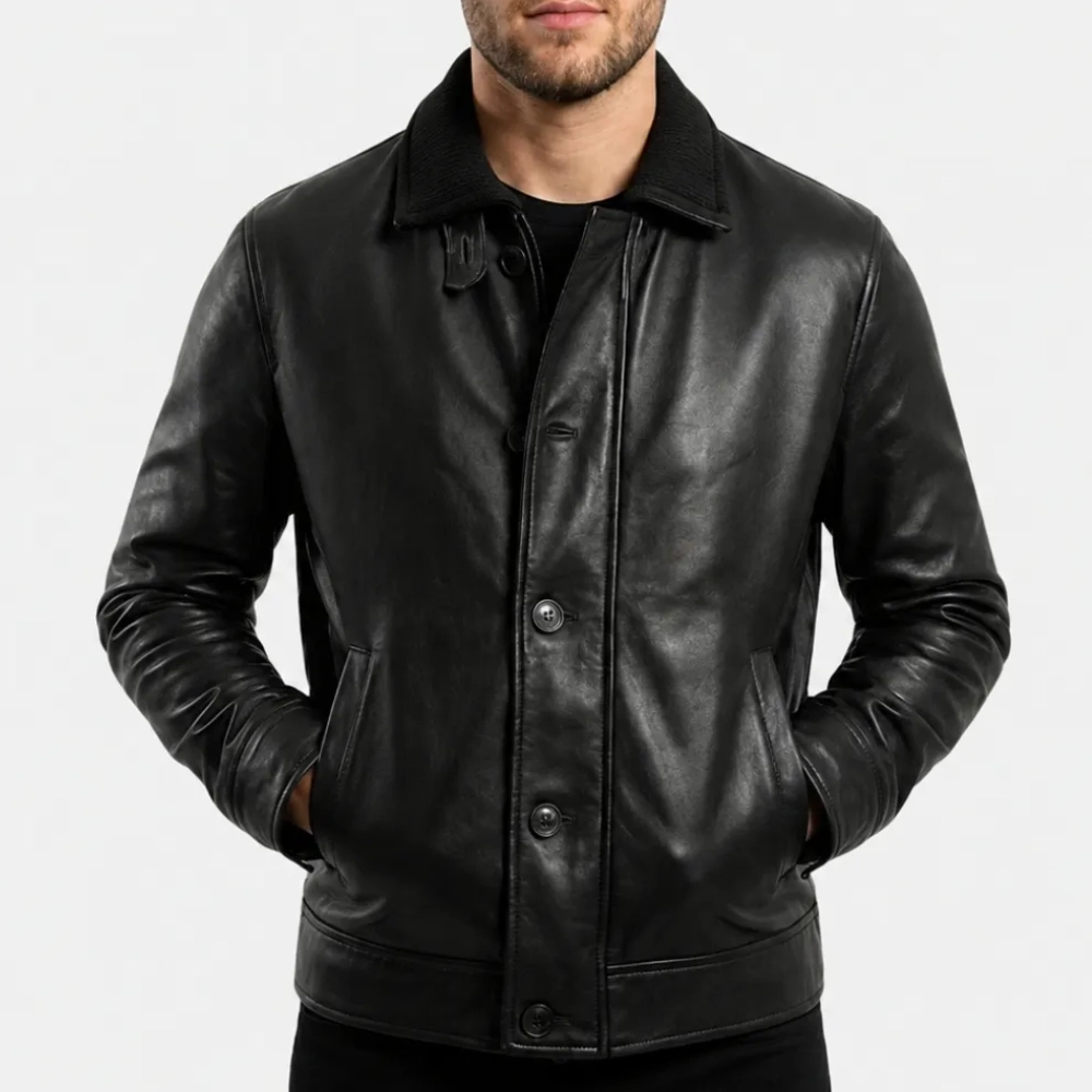 James Bond 007 First Light Leather Jacket - Image 2