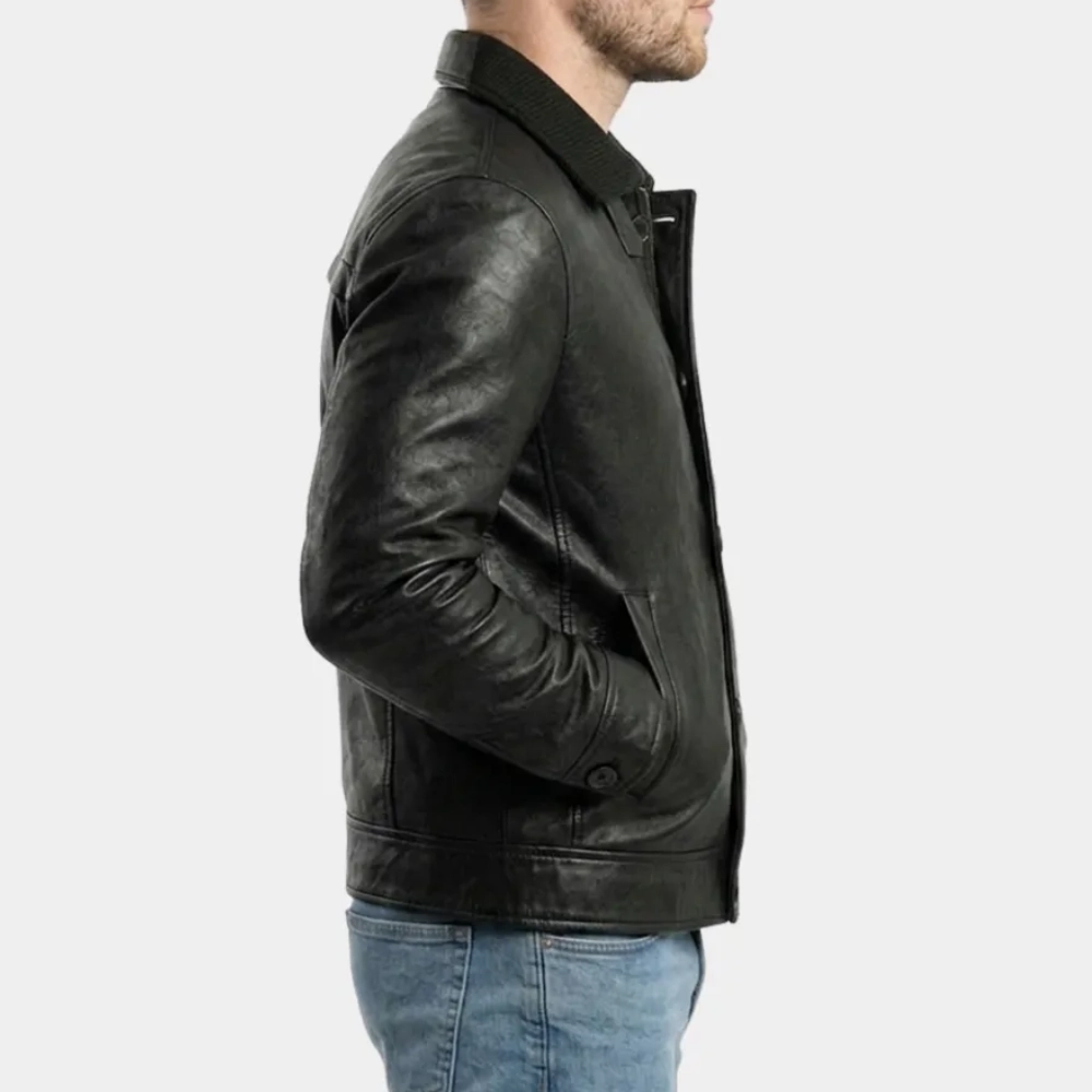 James Bond 007 First Light Leather Jacket - Image 7