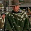 clint eastwood green wool poncho