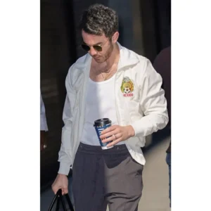 Kevin Jonas Tecate Emblema White Bomber Jacket